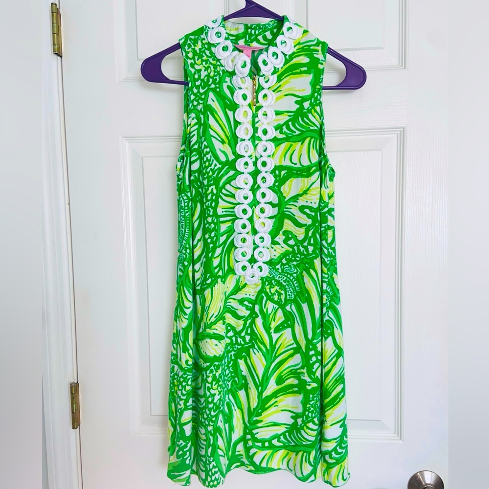 Lilly Pulitzer Jane Dress in Toucan Green Coco Loco